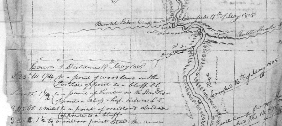 Detail, Map of the Missouri from Pine Creek
